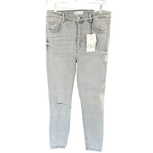 Zara Vintage Skinny High Rise Jeans Women's Ankle Jeans Stretch Size 42 US 10